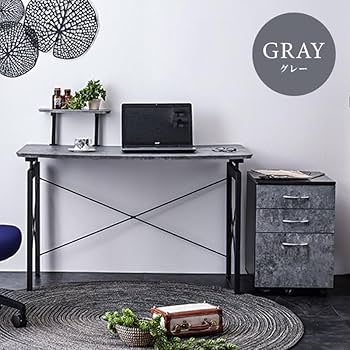 Amazon.co.jp: パソコン デスク PC オフィス 幅120 セラミック 在宅